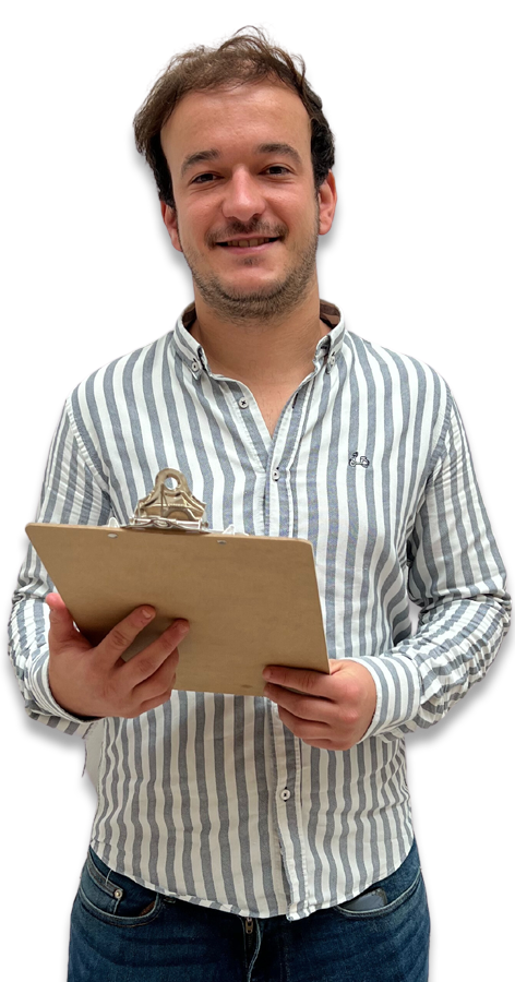 Marc with clipboard